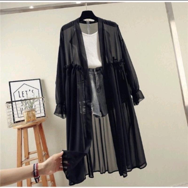 outer,cardigan bahan ceruty bebydoll termurah 0