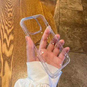 IPH Clear Case Acrylic IPH 11 12 13 14 15 16 Pro Max X XR XS 7 8 Plus Anti Dampak Kuning