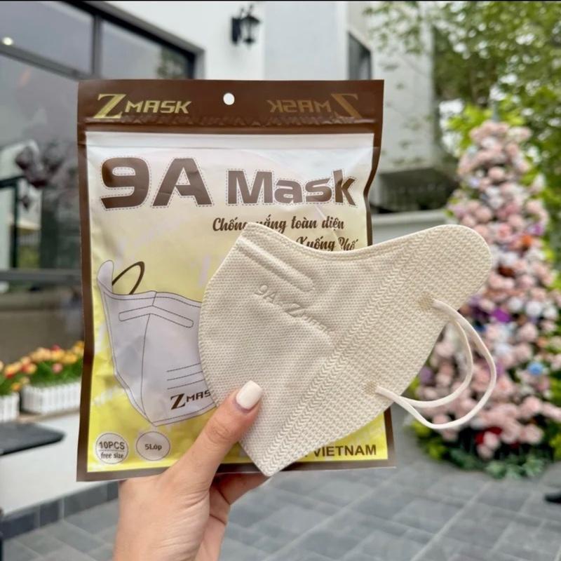 Giá sỉ 100 chiếc khẩu trang 9A Zmask cao cấp 5 lớp kháng khuẩn, lọc bụi mịn hottrend 2026, chống UV Phụ Kiện Nam khẩu  trang  che  kín  mặt khau chong nang