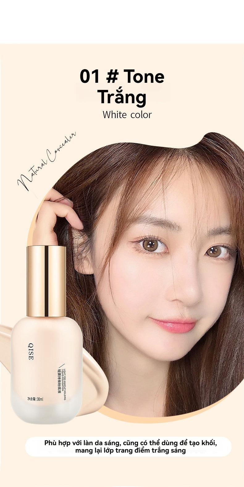 Product Introduction of Kem Nền Dạng Lỏng, 30ml, Lâu Trôi, Không Thấm Nước, Độ Che Phủ Cao, Kem Dưỡng Ẩm Mịn, Dễ Thoa, Thích Hợp Cho Tông Màu Da, Trang Điểm, Mỹ Phẩm, Mỹ Phẩm Chăm Sóc Da, Dành Cho Phụ Nữ, Kem Che Khuyết Điểm, Mongnhe Kem Nền 12