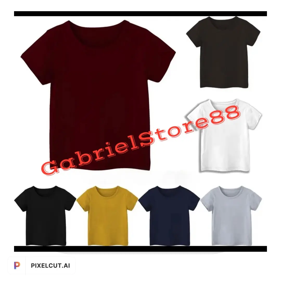 PAKET ISI 6PC KAOS POLOS ANAK Baju