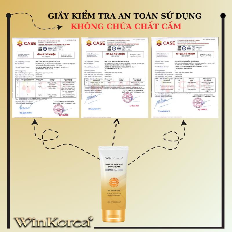 Product Introduction of Kem Chống Nắng Nâng Tone Kiềm Dầu Che Khuyết Điểm SPF 50 + PA ++++ Thương Hiệu : WinKorea Skincare Sunscreen Chăm Sóc Da Nữ Làm Đẹp Da 17