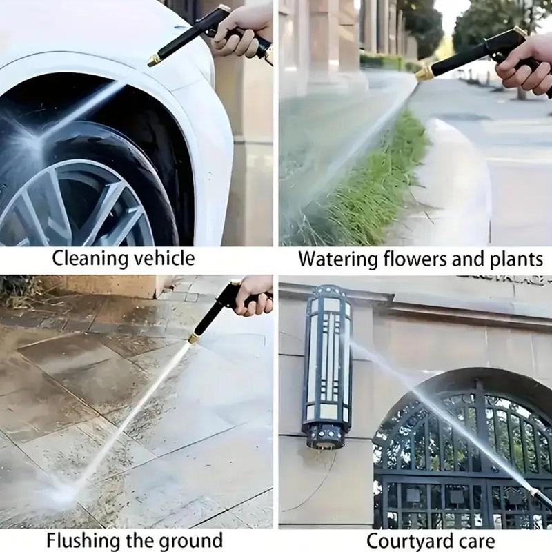 Car Wash Hose with Sprayer, Retractable Garden Hose with Multifunctional Sprayer, Adjustable Watering High Pressure Car Wash Tool 6