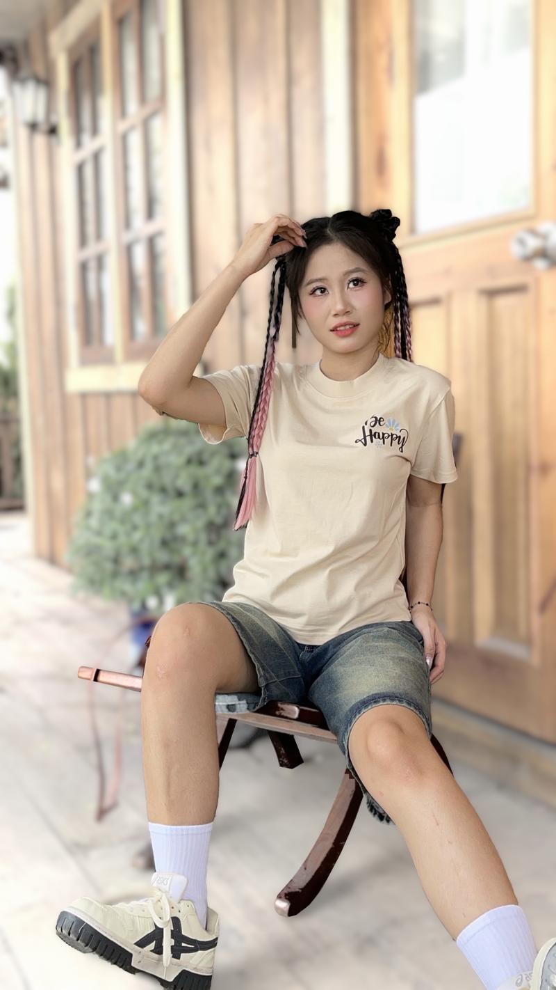 Product Introduction of Áo Phông Nữ Cổ Tròn Form Babytee Chất Vải Cotton Cao cấp Thoải Mái [B08] Nữ Top Women Cổ Tròn Trắng #áothunnu 3