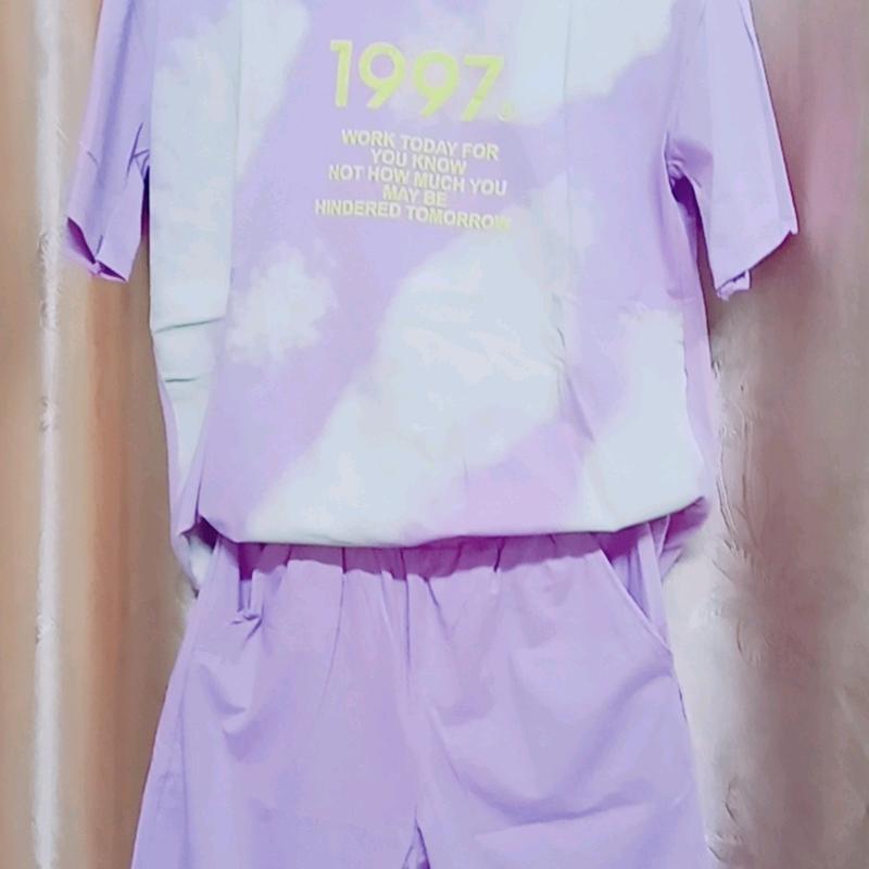 Sét Bộ Cotton 4 Màu, Sét Cotton Loang Cổ Tròn Cotton Nữ 4