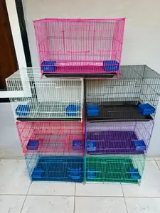 GROSIR Kandang Besi Lipat 50x30x30 Kandang Kucing Kitten Anjing Kelinci Kandang Burung Kandang Kelinci Kandang Anjing Kandang kucing