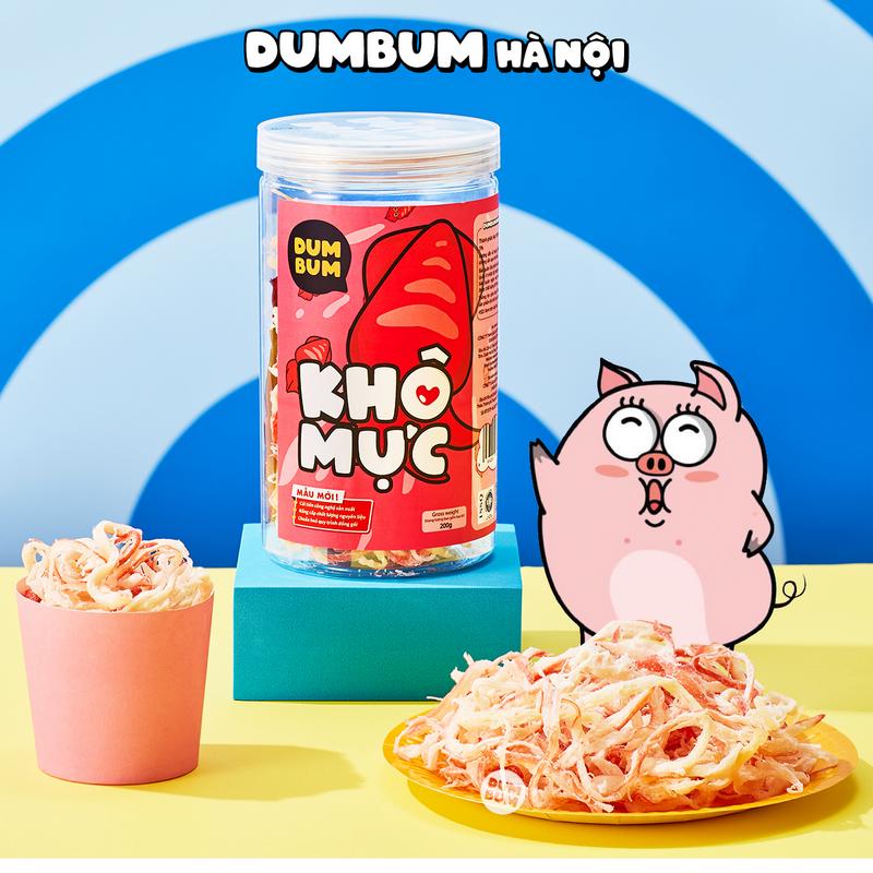 Khô mực hấp dừa DumBum 200g đồ ăn vặt