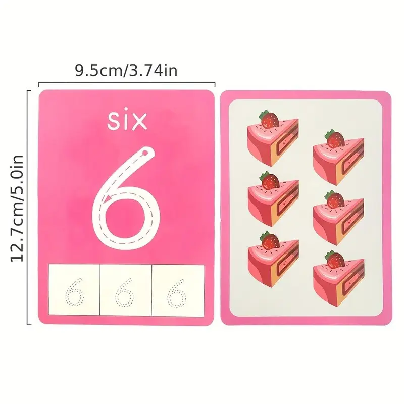 Alphabet/number/math Learning Card, 36pcs/set Learning Card with Erasable Pen, Learning Card for Preschoolers & Kindergarten Learning Activities,  Teenage Girl Gifts 1