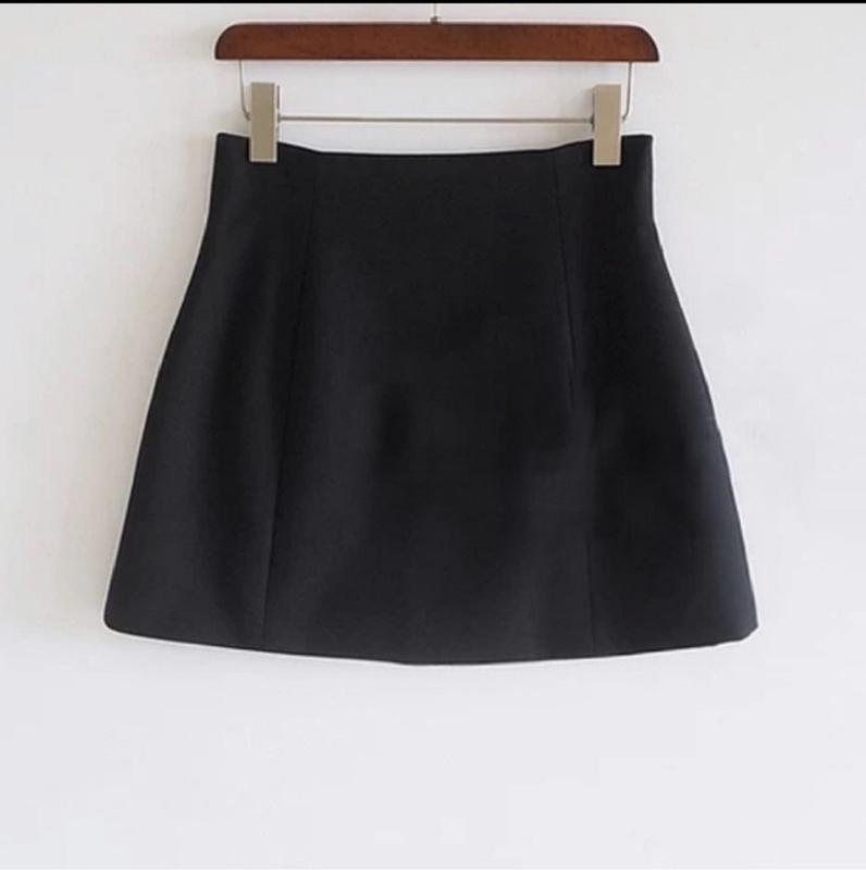 Chân váy Chữ A dáng ngắn tôn dáng-MA666 Nữ Women Đen