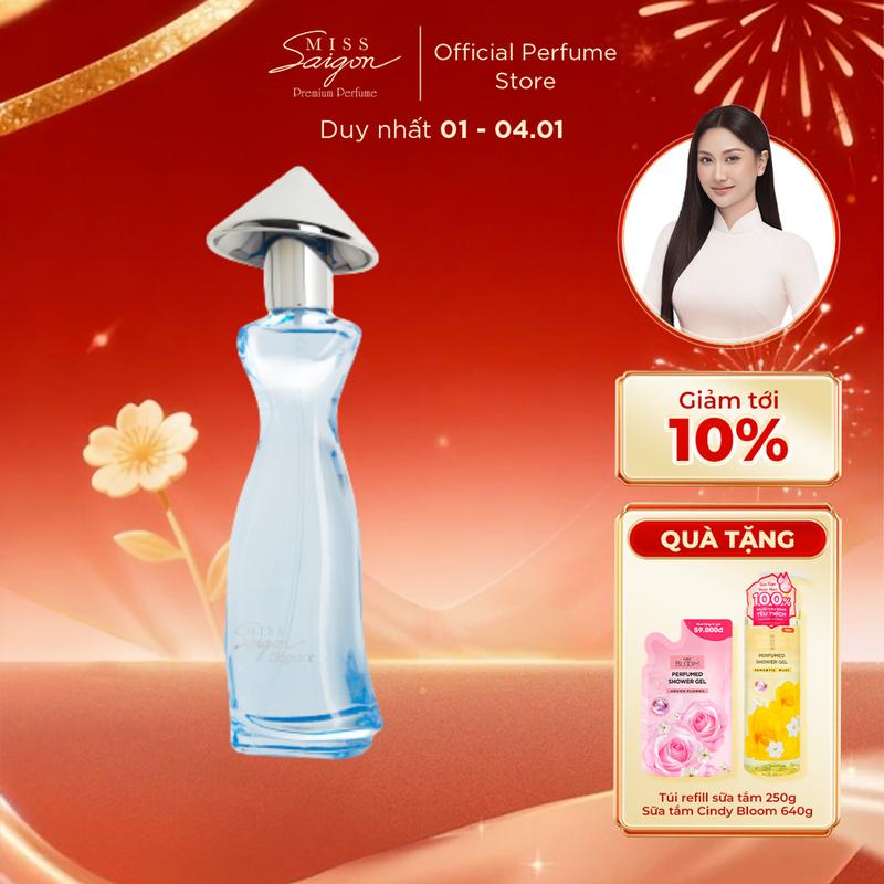   QUÀ TẶNG Lễ tình nhân 14 2 Tết Nguyên Đán  Nước Hoa Nữ MISS SAIGON ELEGANCE Sapphire N2 Hương Thơm Tinh Khiết Nhẹ Nhàng 50ml 