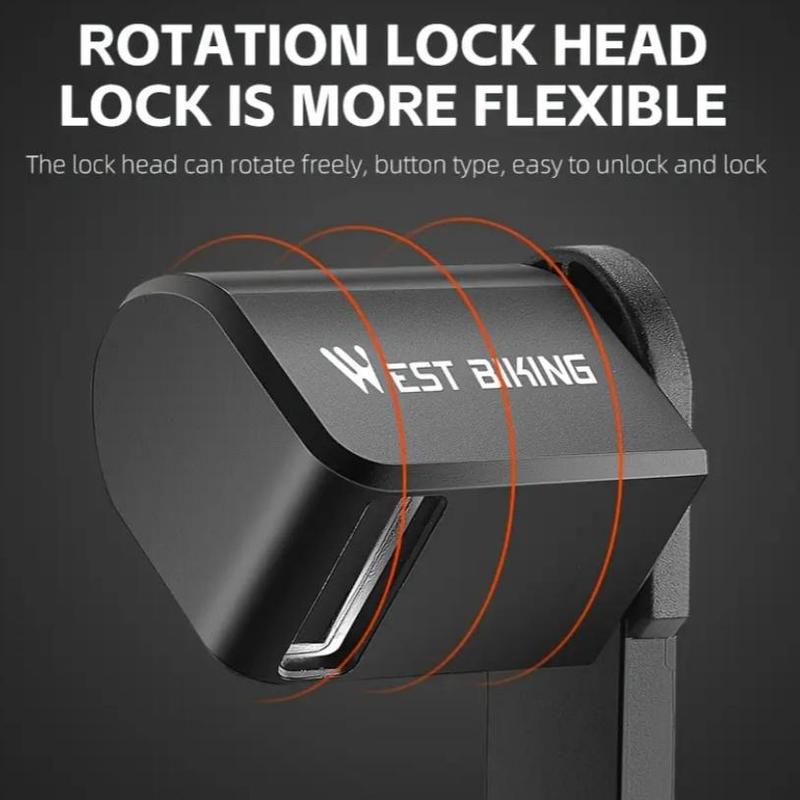 Portable Foldable Bike Lock with 2 Keys, Durable Anti-theft Bike Lock, Bicycle Lock for Electric Bike, Mountain Bike & Road Bike 4