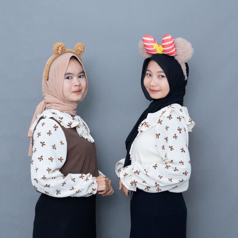 Atasan Korea lengan panjang bahan adem 0