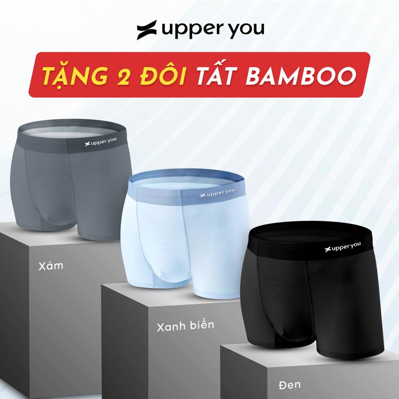 Product Introduction of Quần Lót Nam Boxer Airy Thun Lạnh Cao Cấp UPPER YOU Thoáng Khí Mát Lạnh Co Dãn 4 Chiều - BXM001 Sịp Quần Boxer Menswear 1