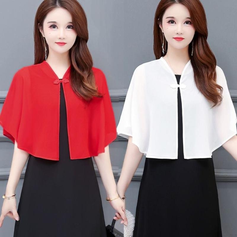 Áo Khoác Ren Mỏng, Nhiều Màu, Khăn Choàng Voan, Thoáng Khí, Áo Khoác Ngắn Mỏng, Khăn Choàng Vải Tuyn, Dành Cho Nữ