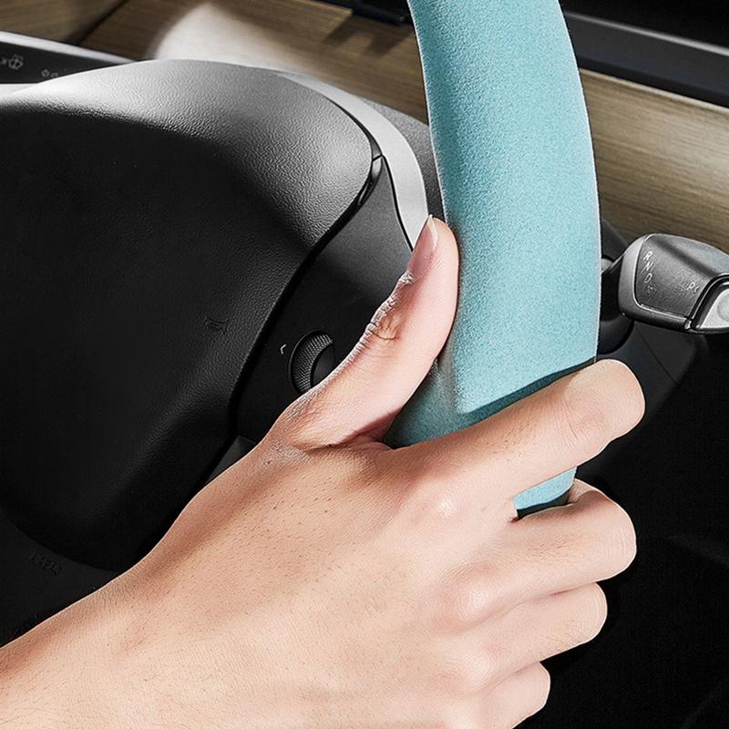 Product Introduction of Car Steering Wheel Cover Suede Carbon Fiber Ultra-thin Sweat-absorbing Special Steering Wheel For Tesla Model 3/Y Cars Accessories 33