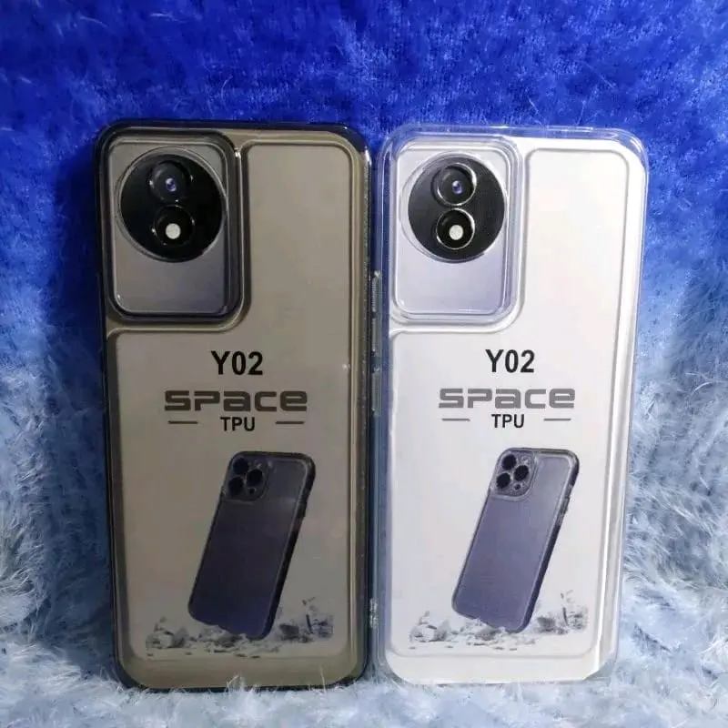 SOFTCASE VI Y02/ Y02T SILIKON CASING CASE CLEAR BENING TRANSPARAN SPACE TAHAN AIR full karet Ponsel