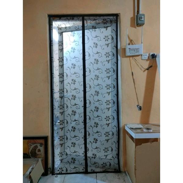 Tirai Pintu Magnet Anti Nyamuk Original Merk Hongxin Ukuran 90x210cm Bahan Tebal. 1