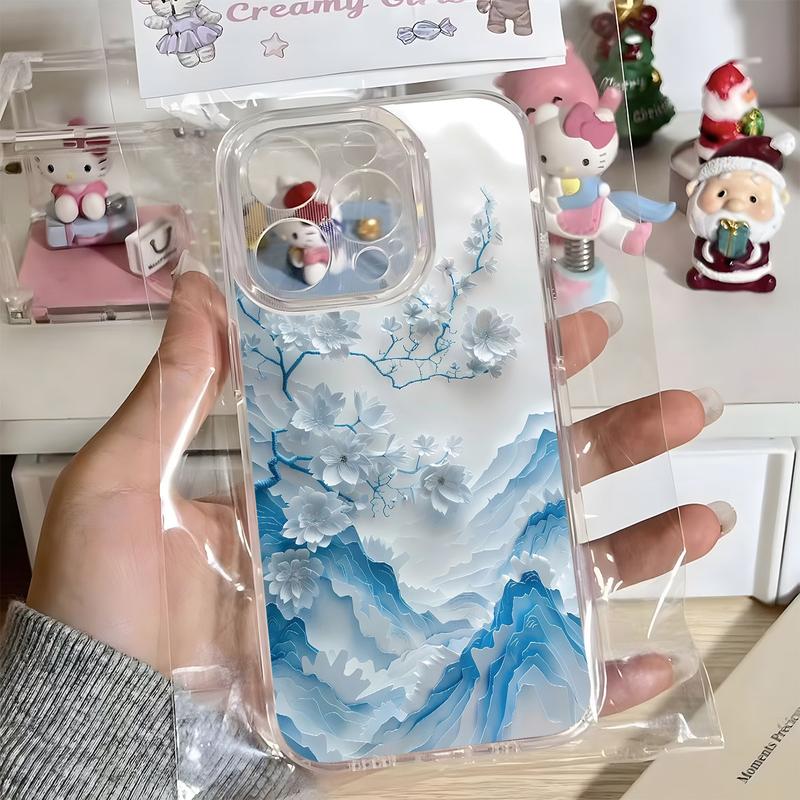 Ốp Điện Thoại Cho iPhone 11 7 8 Plus Xs 12 13 14 15 16 Pro Max Đơn Giản Và Phong Cách Ốp Mềm Di Động Chống Sốc Mặt Lưng Trong Suốt Chất Liệu TPU Phụ Kiện