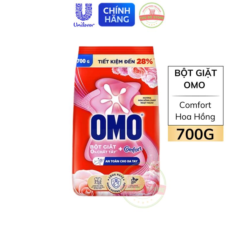 Bột Giặt Tay OMO Comfort Hồng Tinh Dầu Thơm - Túi 700G
