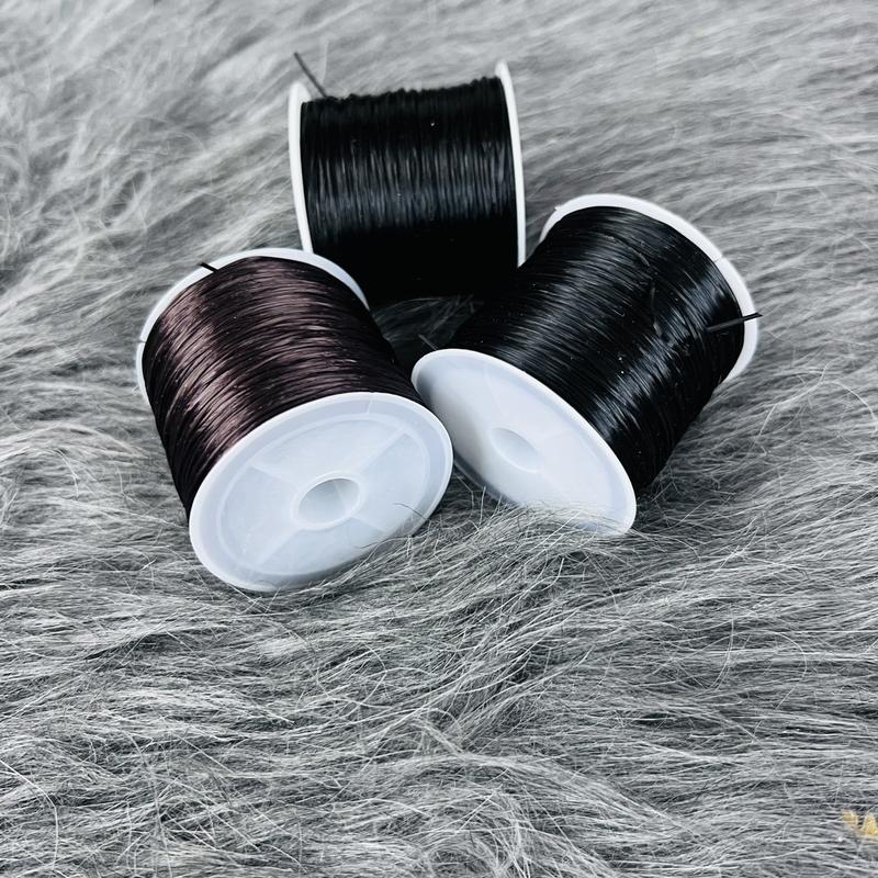 Chỉ Nối Tóc Sợi chỉ thun nối tóc màu đen và nâu Tóc Giả