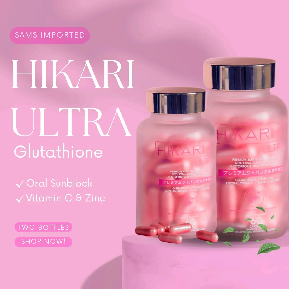 Hikari Aurum S-Acetyl Glutathione Capsule 30 Capsule per Bottle Whitening Glowing Skin with oral sunblock Vitamin C and Zinc Adult Supplement Beauty Healthcare premium Edible - TikTok Shop Philippines Hikari Aurum S-Acetyl Glutathione Capsule 30 Capsule per Bottle Whitening Glowing Skin with oral sunblock Vitamin C and Zinc Adult Supplement Beauty Healthcare premium Edible - TikTok Shop Philippines