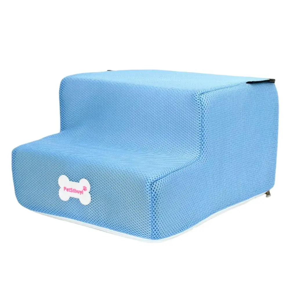 Dog Steps Pet Stair Steps 2 Steps Ramp Ladder Non Slip Steps Ramp Stairs Puppies Ladder Cat Dog Ladder for Injured Pets Car Boot High Bed