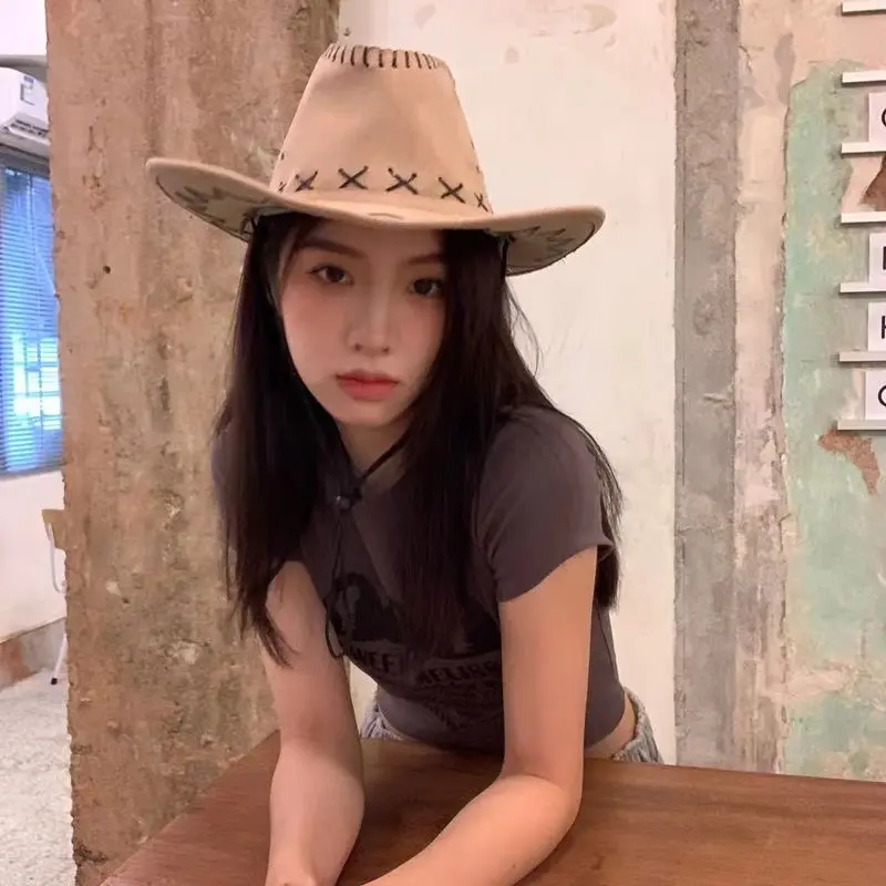 Topi Cowboy Amerika Laken Dewasa Fashion High Quality Aksesoris 6