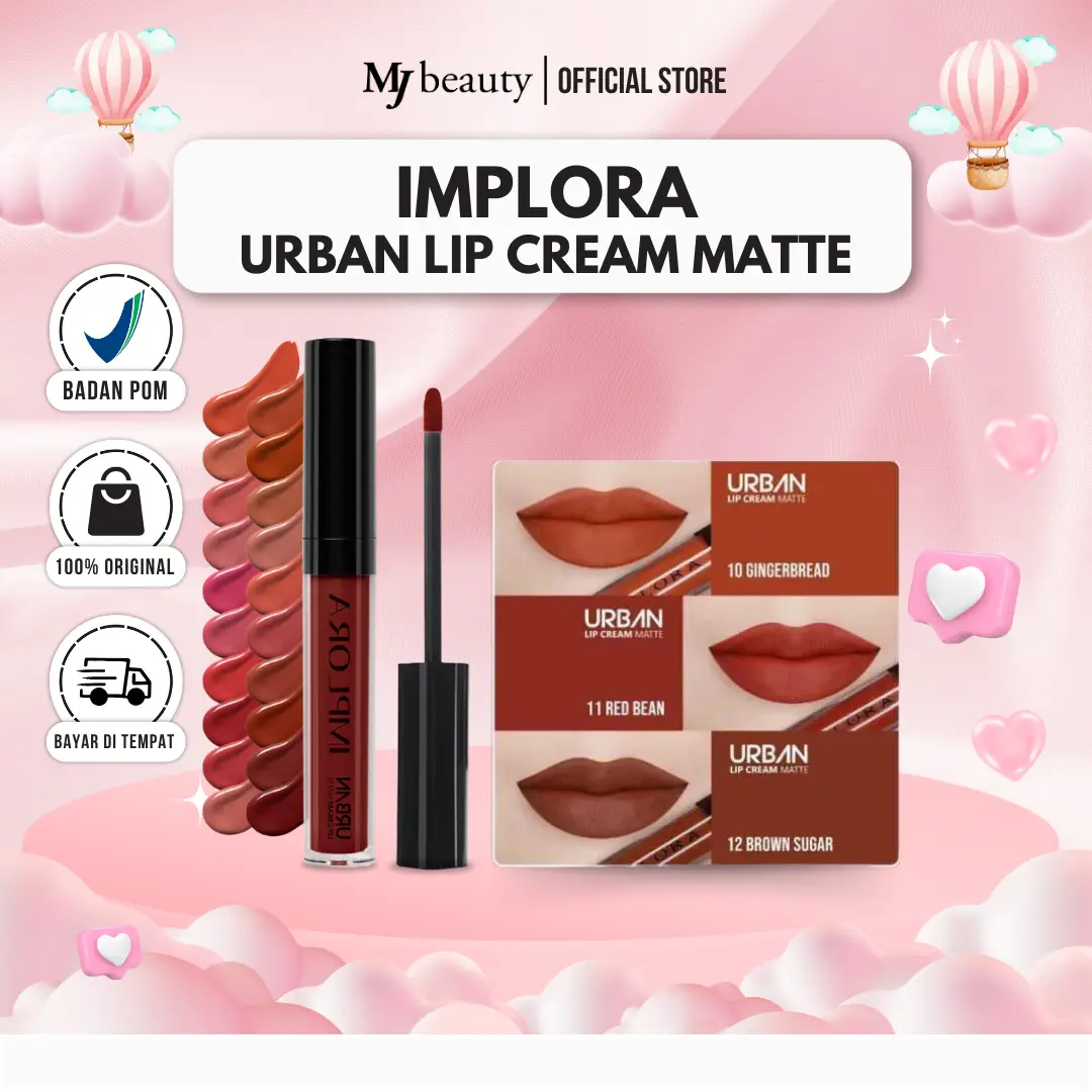 ✨MJ 100% ORI✨ Implora Urban Lip Cream Matte implora  urban implora  lip