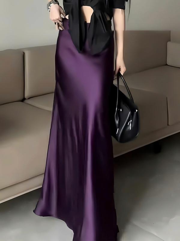 CHÂN VÁY LỤA dáng đuôi cá dài,  chất phi lụa , hàng 1 lớp dày dặn ( CV-14 )