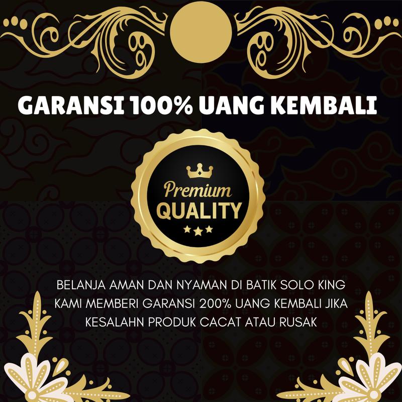 Motif Aji Saka Batik Kemeja Slimfit - Batik Solo King Kemeja Pria BSK-02 Cowok Pendek Panjang Katun 4