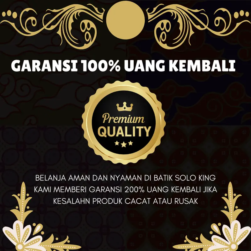 Motif Aji Saka Batik Kemeja Slimfit - Batik Solo King Kemeja Pria BSK-02 Cowok Pendek Panjang Katun 2