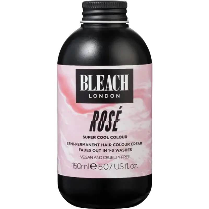 Bleach London Vegan Friendly & Cruelty Free Semi Permanent Hair Dye - Rose 150ml 0