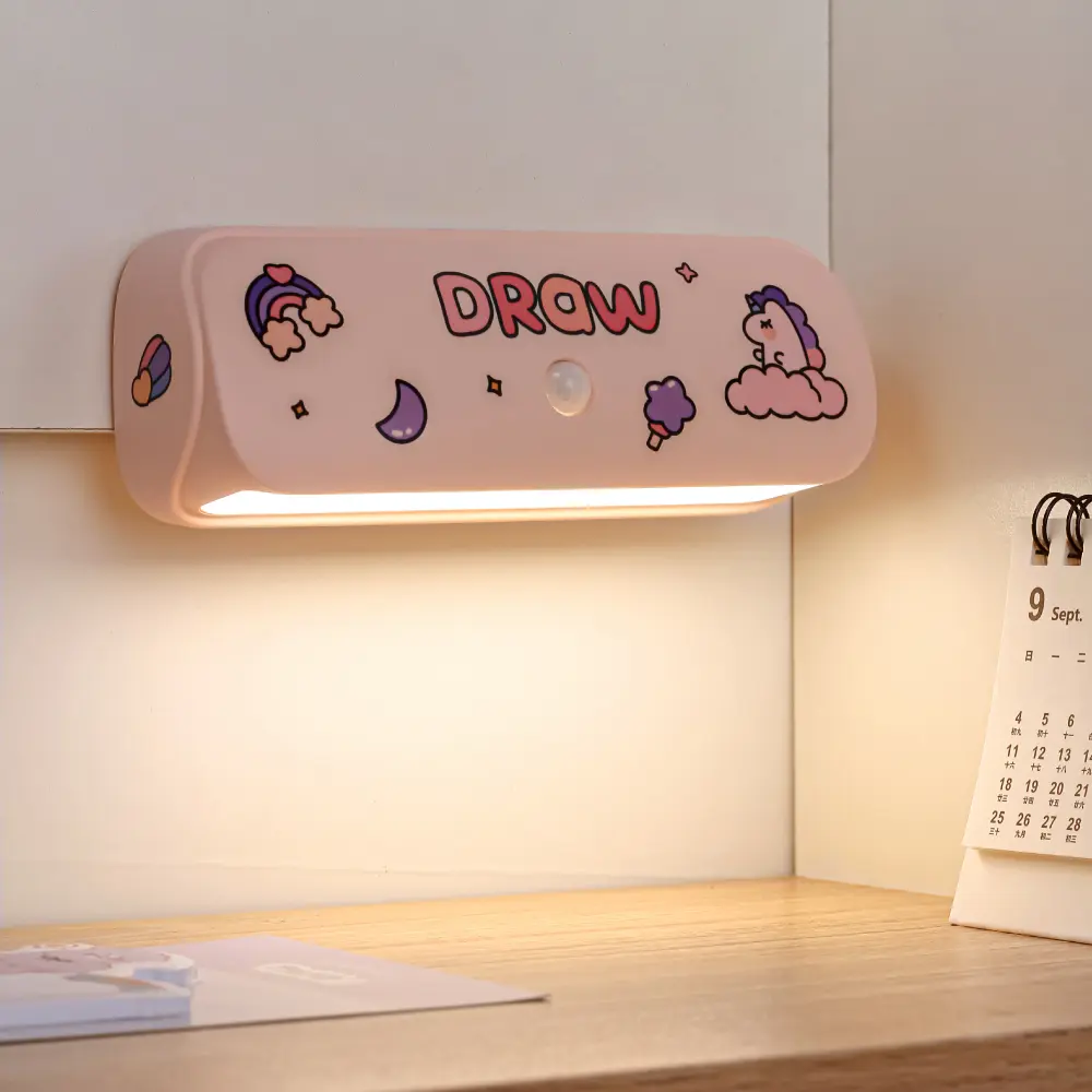 LED Wall Sensor Night Light Factory Silicone USB Rechargeable Study Room Lamp Wholesale Motion Factory Inductive Rechargeable Silicone Lamp