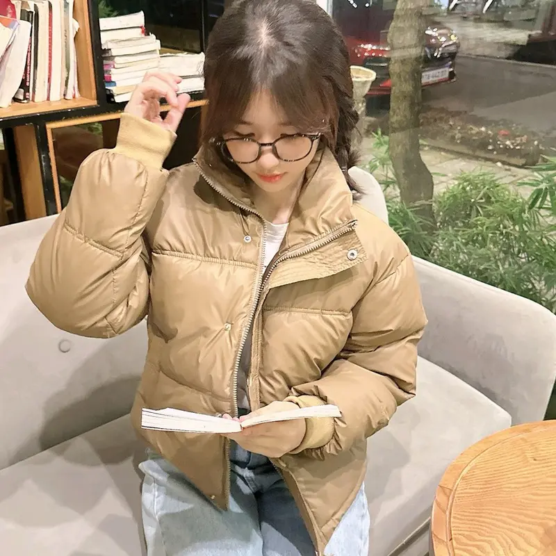 Áo khoác da nữ lập trình mới 2024 dáng ngắn 3 lớp dày dặn Jacket Có Túi Top 8