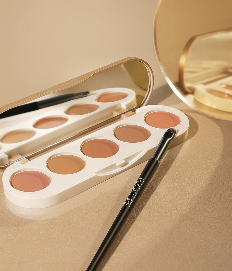Product Introduction of [Official] FOCALLURE 5 in 1 Concealer Palette High Coverage Lightweight #GoldenAge 15