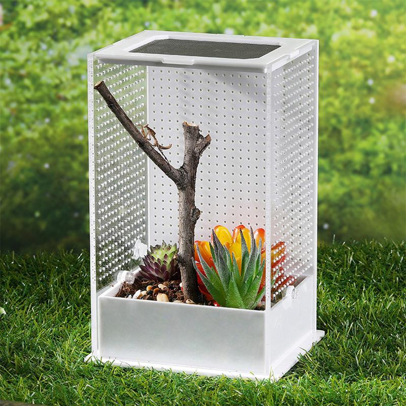 Product Introduction of Reptile Feeding Box Breeding for Case Portable Plastic Terrarium Clear Insect Habitat for Mini Pet Lizard Centipede 2 43
