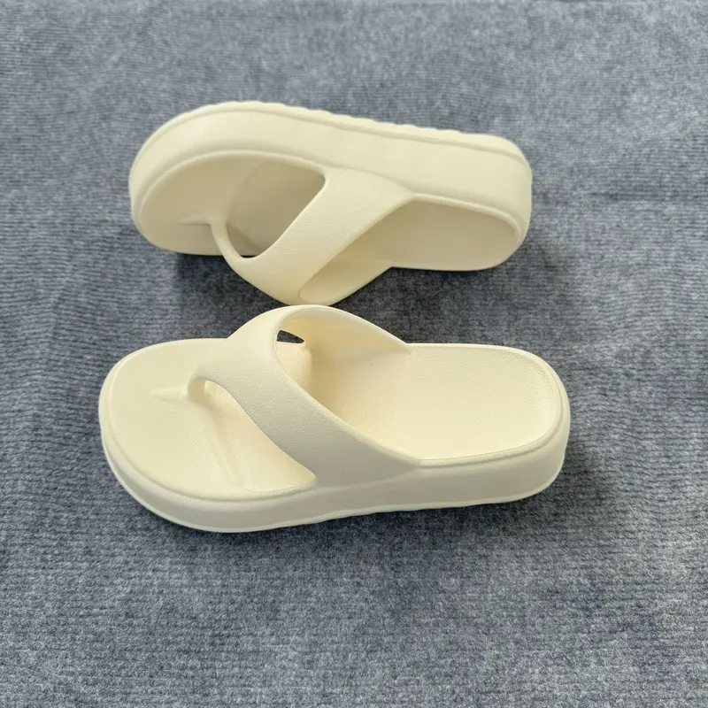 Dép bánh mì sỏ ngón cao 5 phân siêu nhẹ PUWA  ( 2 size đi chung 1 đôi , 36 mang thoải mái ) 1
