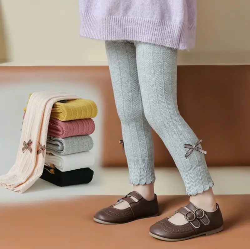 [ DEAL MỞ BÁN ] Quần Tất Len [ NƠ Không Bàn ] Cho Bé Gái 3 Tháng - 6 Tuổi, Chất Cotton Len Mềm Mại Và Thoải Mái Với 7 Tông Màu Cho Bé Siêu Xinh 3