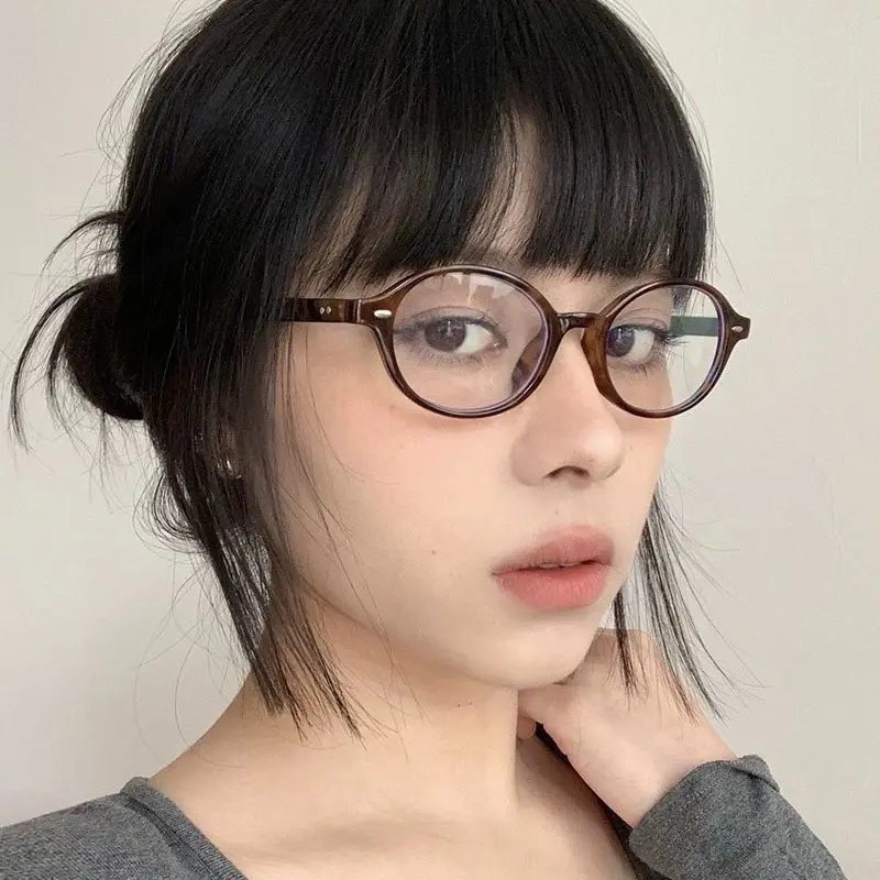 Kính mắt Daily-KM94-Dáng Oval trend y2k yêu thích,chất liệu nhựa Cao cấp,chống UV và ánh sáng xanh phù hợp với mặt nhỏ 6