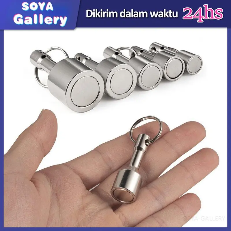 Holder Gantungan Kunci Magnet Super Kuat Bahan Metal Chains Key 0