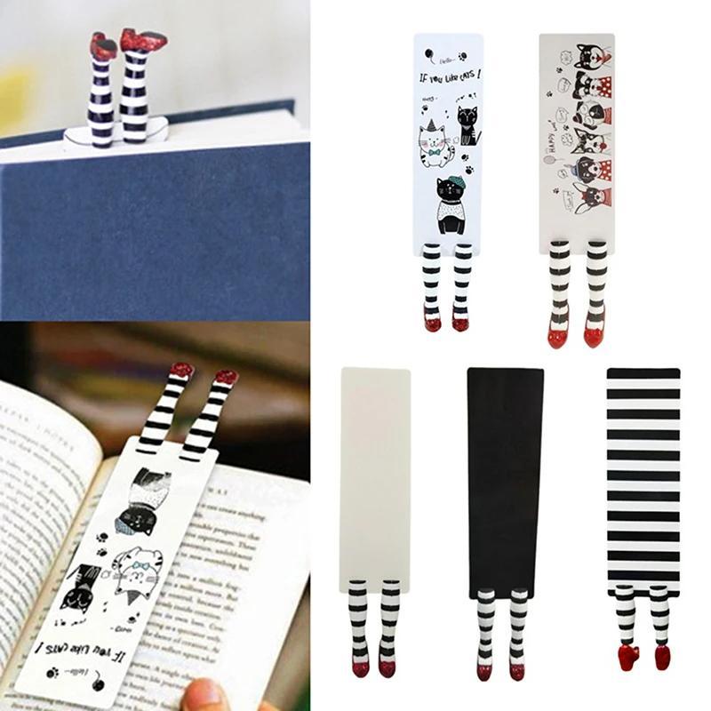 3D High Heel Shaped Bookmark, 1 Count Creative Cute Index Separator, Reading Stationery Supplies for Home School Office Library 2