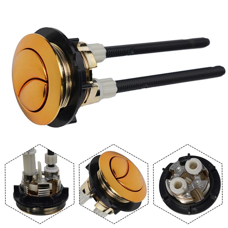 38mm Gold Toilet Push Button for Mechanical Top Flush Valve Dual Flush 0