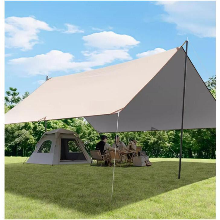 Tấm tăng lều tank bạt che nắng chống mưa, bạt lót cắm trại du lịch dã ngoại dày rộng, màu săc mát mẻ Camping Phụ Kiện