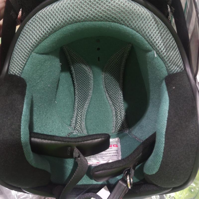 Helm HIU Nico R Solid Hitam Doff Original 4