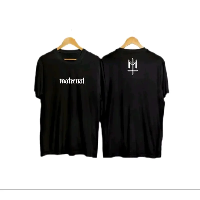 tshirt maternal disaster new arrival,kaos premium distro pria wanita unisex. Crew Neck Kain Combed Panjang Tangan Jepang Katun Keren Santai Slim-fitting V-Neck Setrip Polos Putih Hitam Bunga Nyaman Pendek baju co Lembut