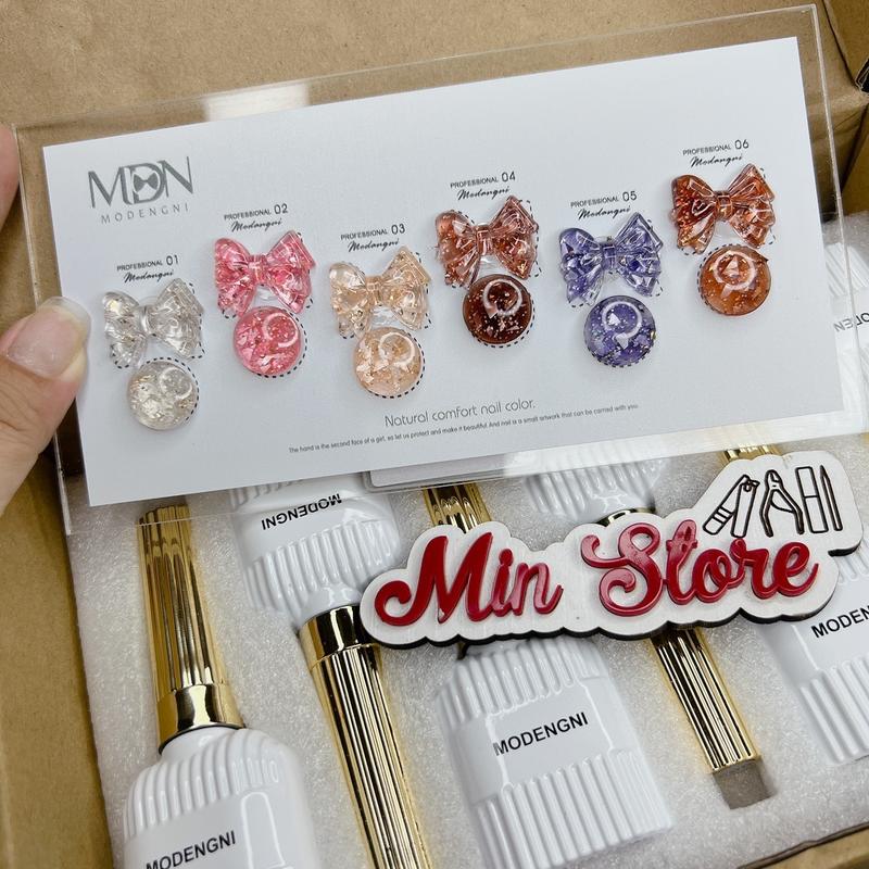 Sét sơn gel nhũ xà cừ 6 màu MẪU MỚI (kèm bảng màu) sơn móng tay, làm nail