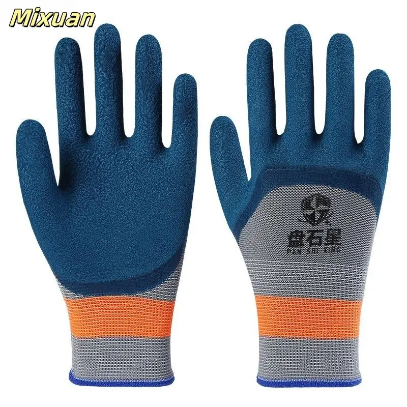 Mixuan Găng Tay Cao Su Chống Mài Mòn Và Chống Trượt Bảo Vệ Lốp Xe Cải Tạo Nhà Cửa Xây Dựng Sân Vườn Kích Thước 23cm Chất Liệu Cao Su Bền Đẹp