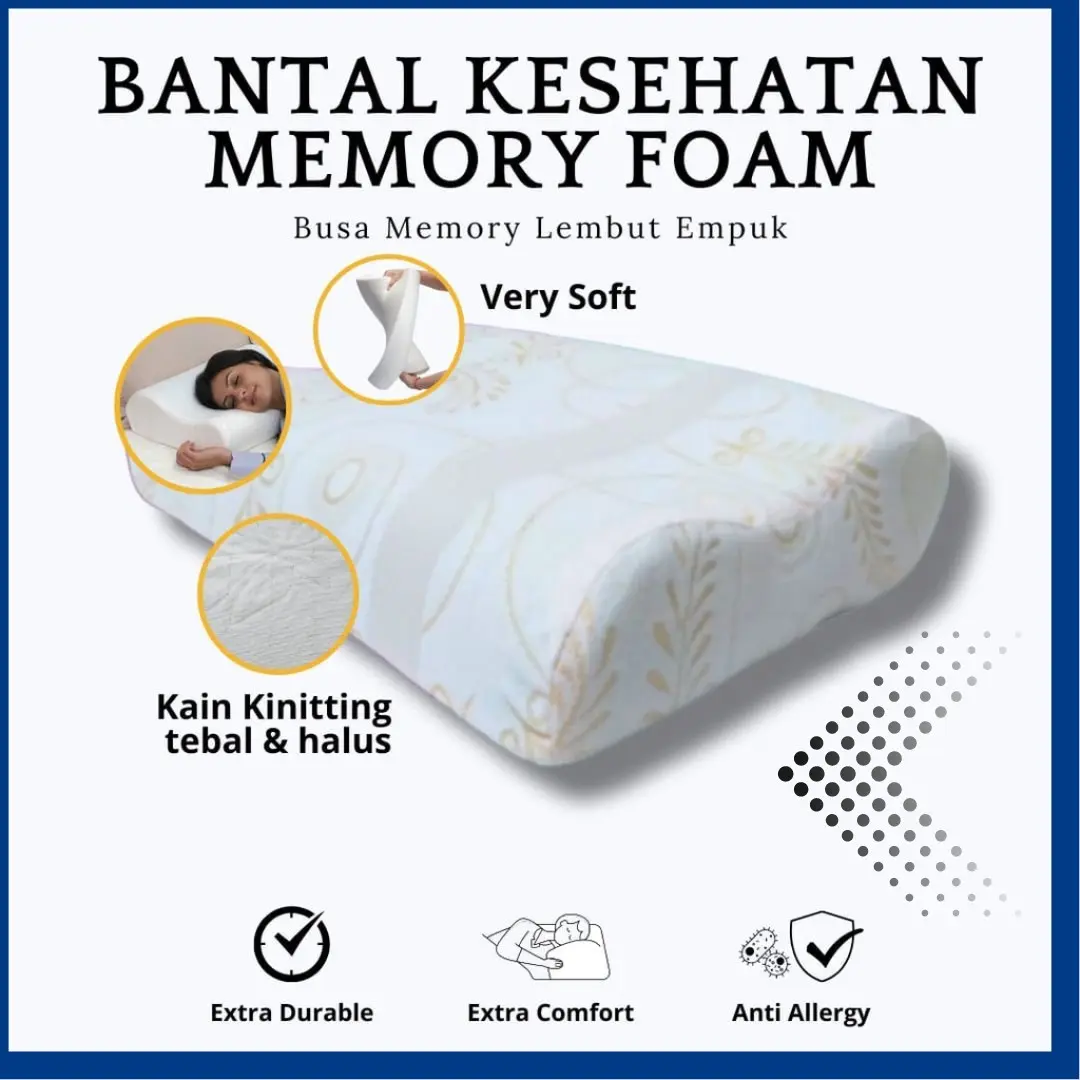 Bantal Kesehatan Memory Foam | Bantal Contour Memory Foam OFERTA Pillow