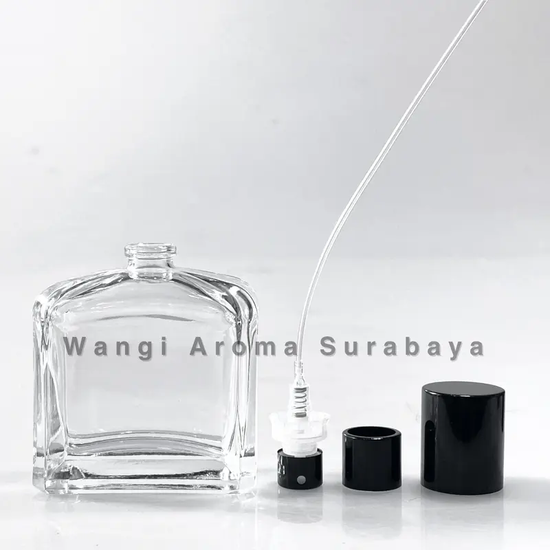 Botol Parfum Kaca Roja Hitam 50ML Semi Press - Botol Roja Hitam Semi Press - Botol Parfum 50ML 2