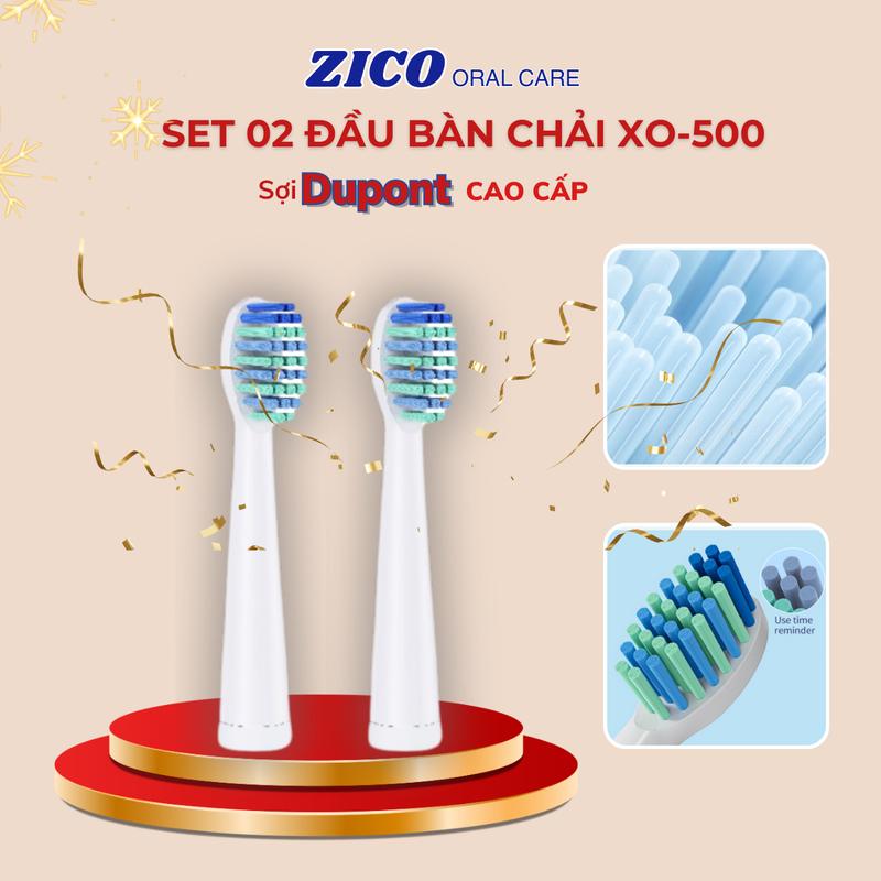 Set 2 đầu bàn chải điện ZICO dành riêng cho dòng bàn chải điện ZICO XO – 500 0